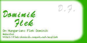 dominik flek business card